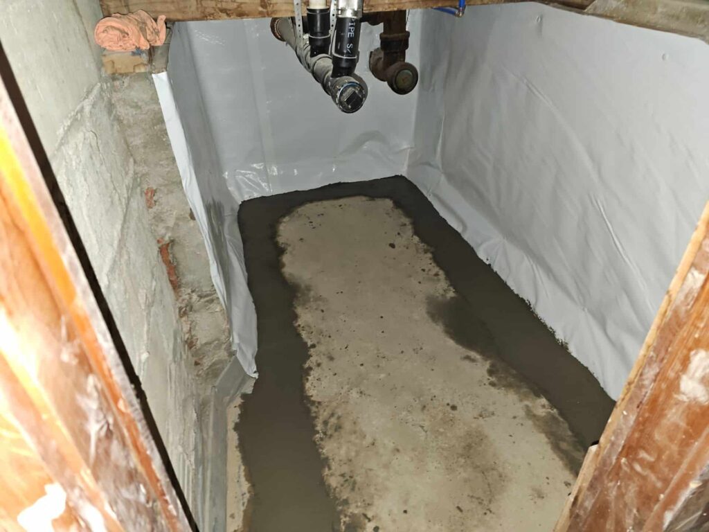 Basement waterproofing
