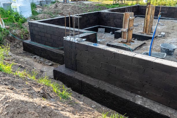 Basement outer wall coating